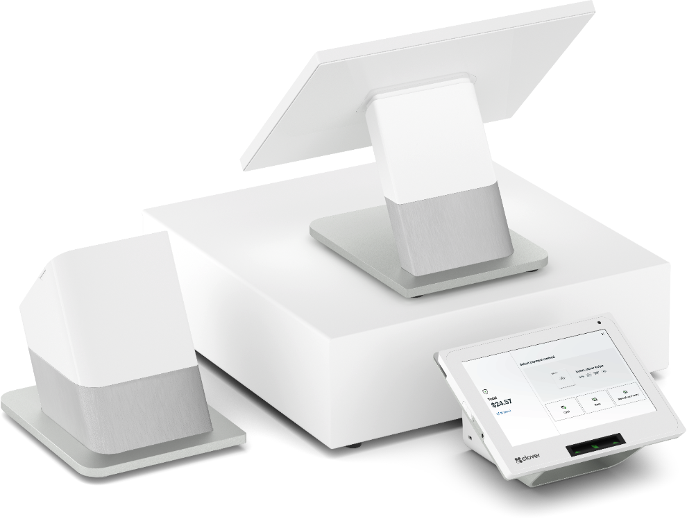 Clover Station Duo with merchant and customer displays